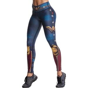 Drakon Wonder Woman Special Edition Leggings One Size OS Blue Red Gold Armor